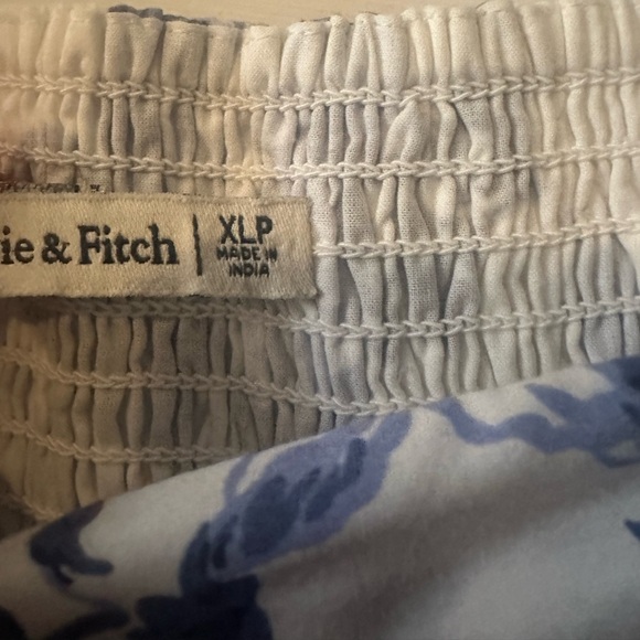 Abercrombie & Fitch The A&F Emerson Poplin Puff Sleeve Mini Dress size XL - Picture 4 of 6